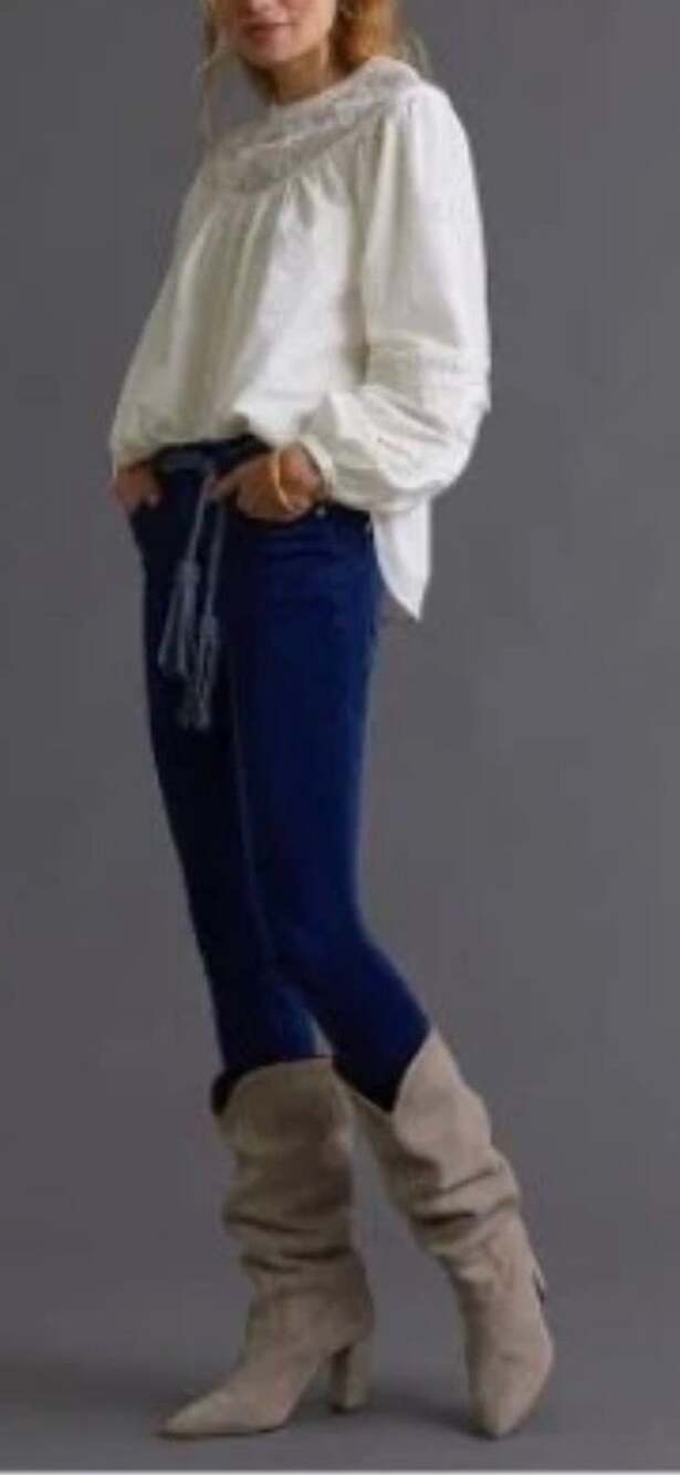 NWT Anthropologie Pilcro The Yaya Royal Blue Corduroy Bootcut Pants Size 30
